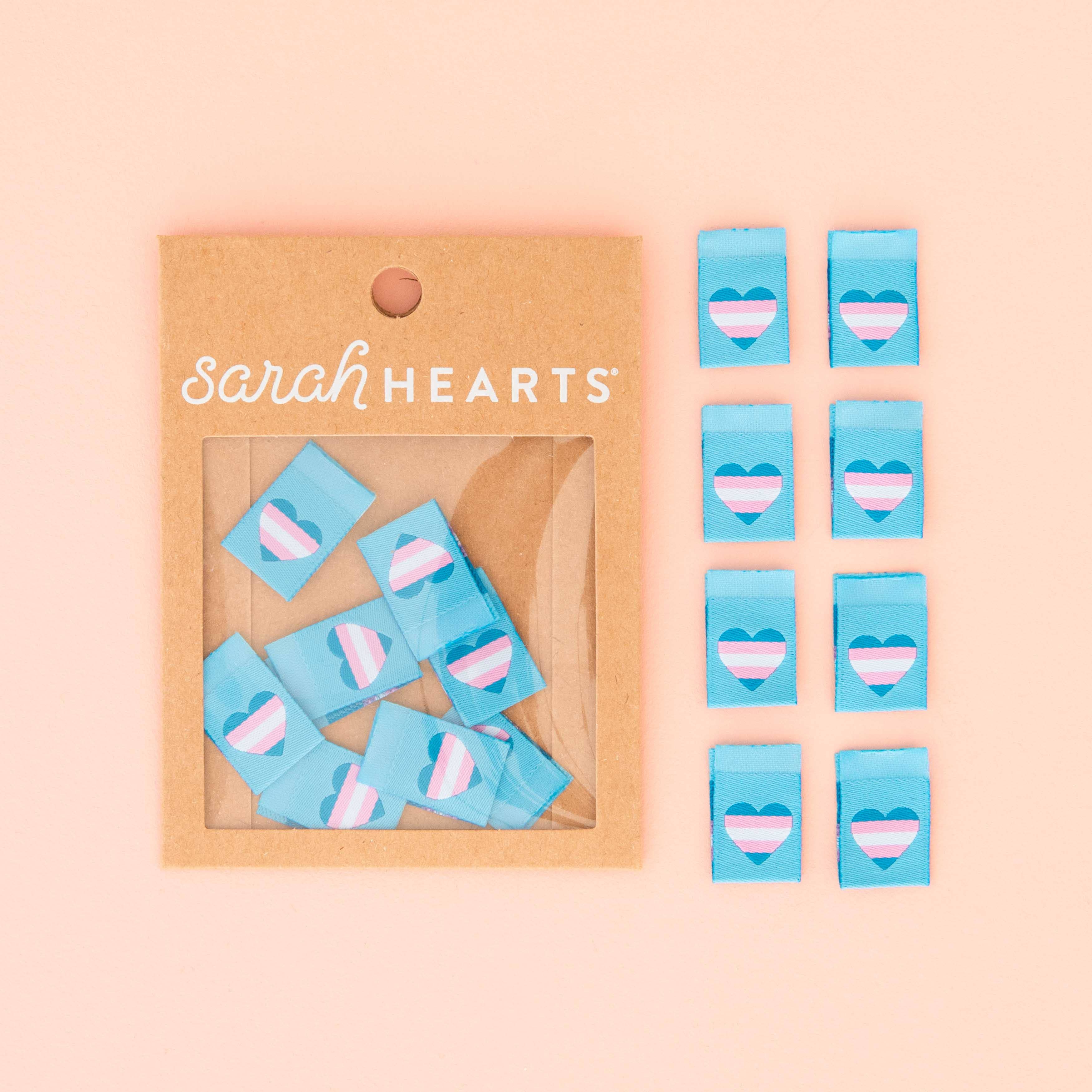 webetiketten | sarah hearts | herzen blau-lila - floydthefox