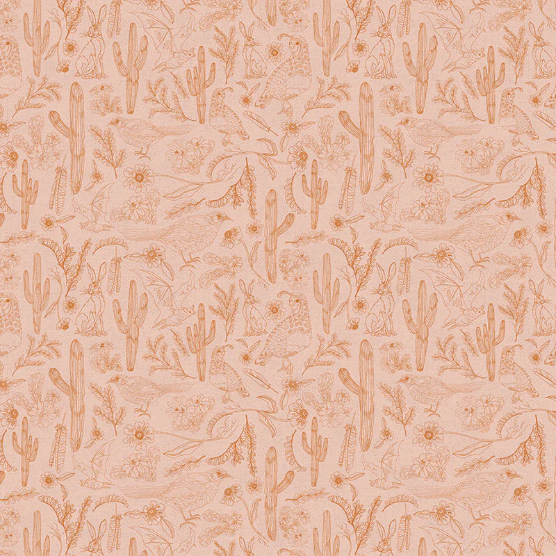 paintbrush studios | saguaro searching | desert menagerie pink - floydthefox