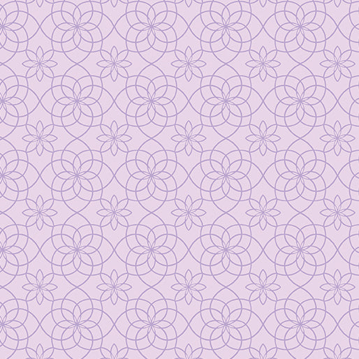 benartex | patchwork fabric | seaside garden | garden gate lilac