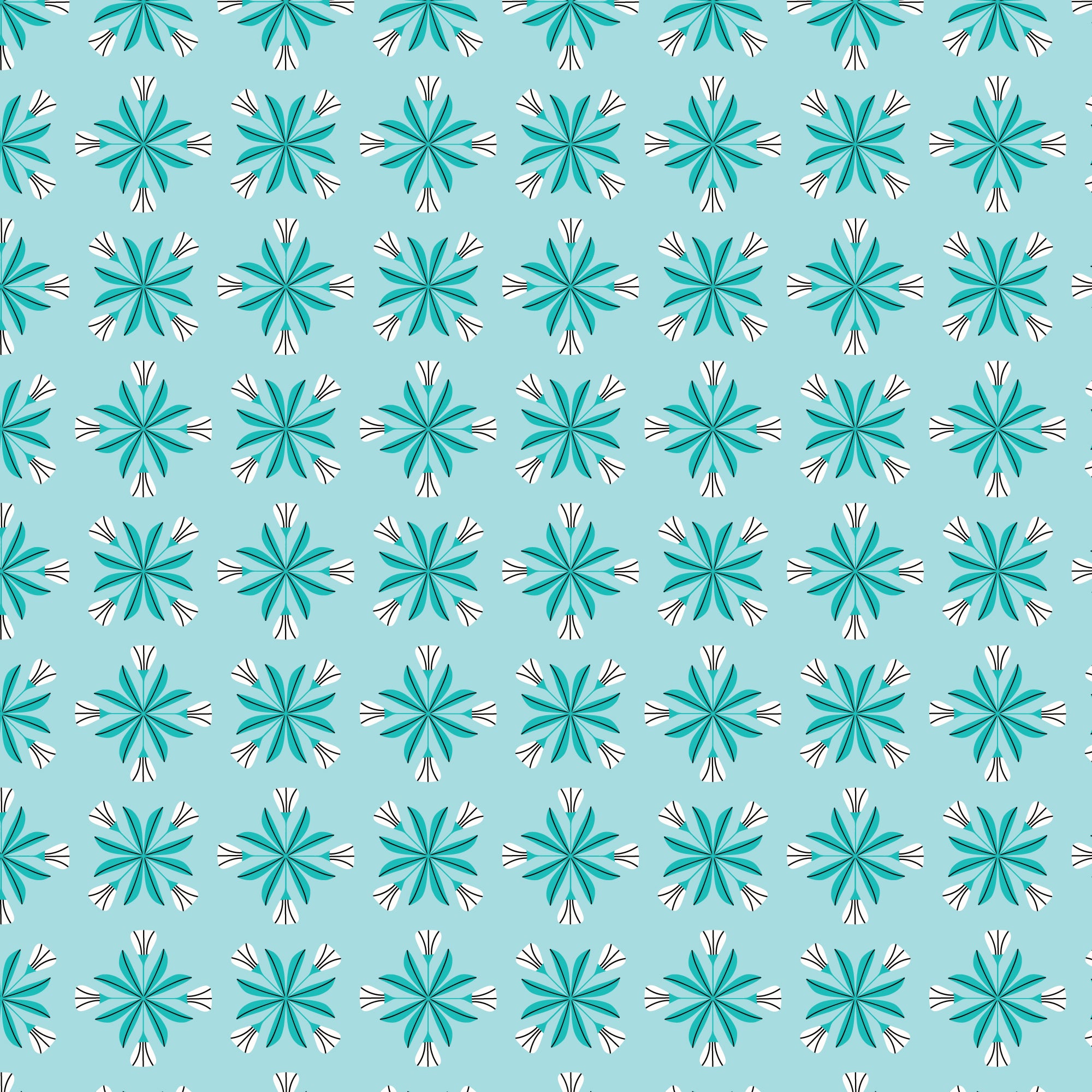 cloud9 BIO | reindeer romance | snowflake blossoms turquoise