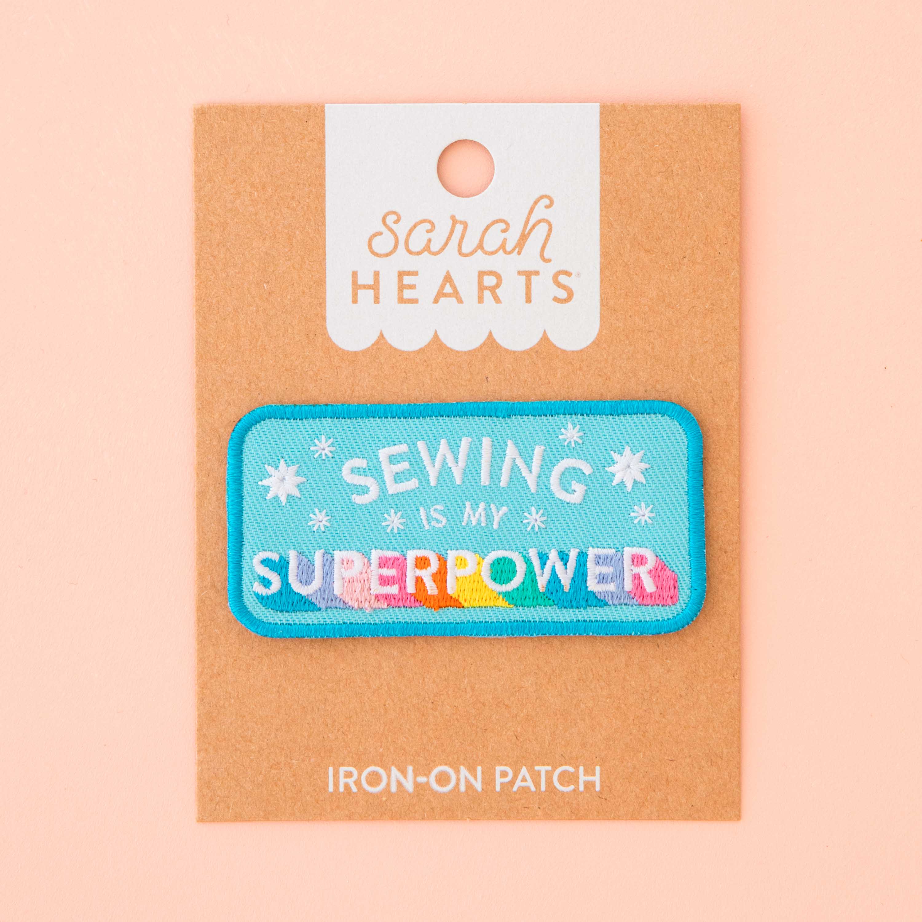 bügel-patch | sarah hearts | sewing is my superpower - floydthefox