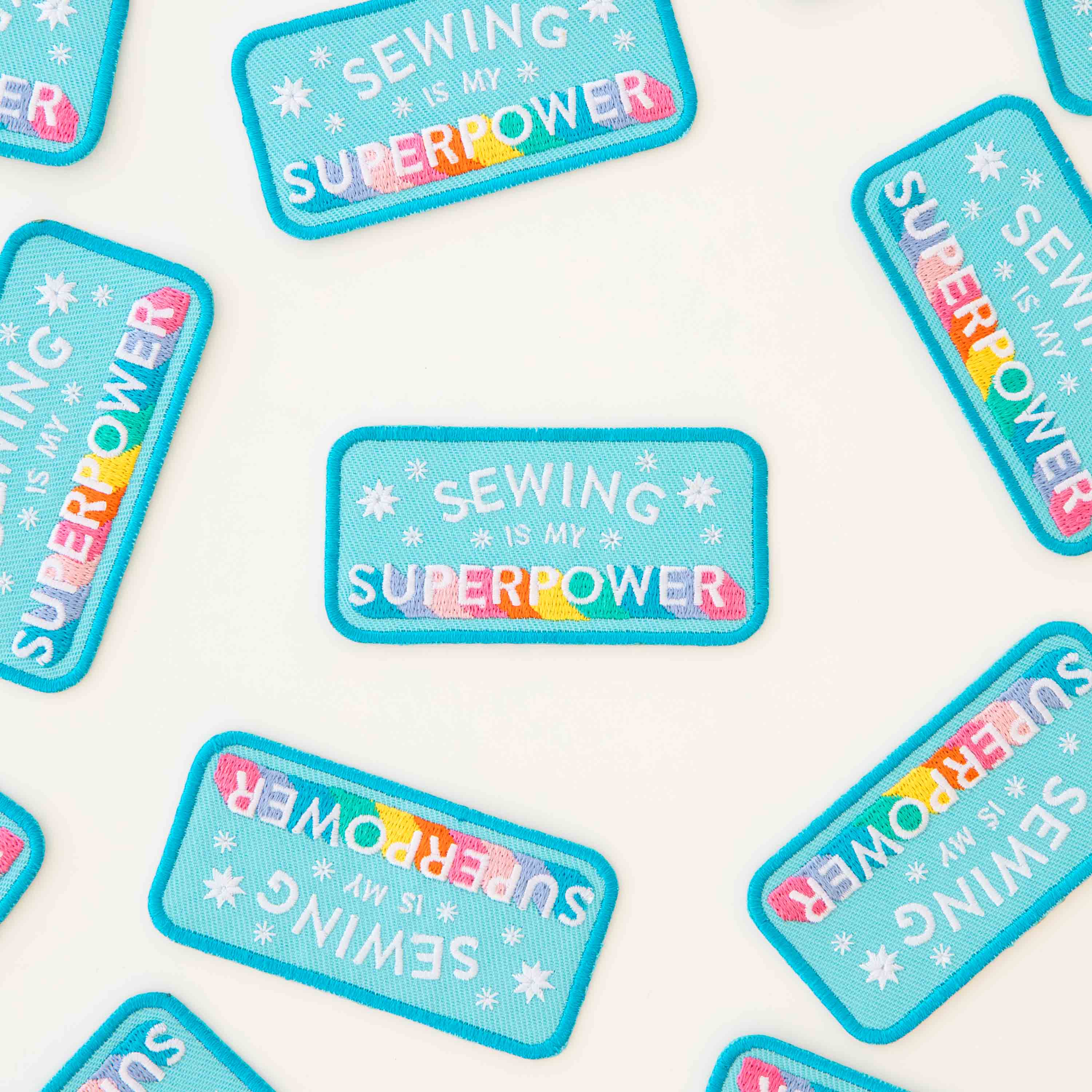bügel-patch | sarah hearts | sewing is my superpower - floydthefox