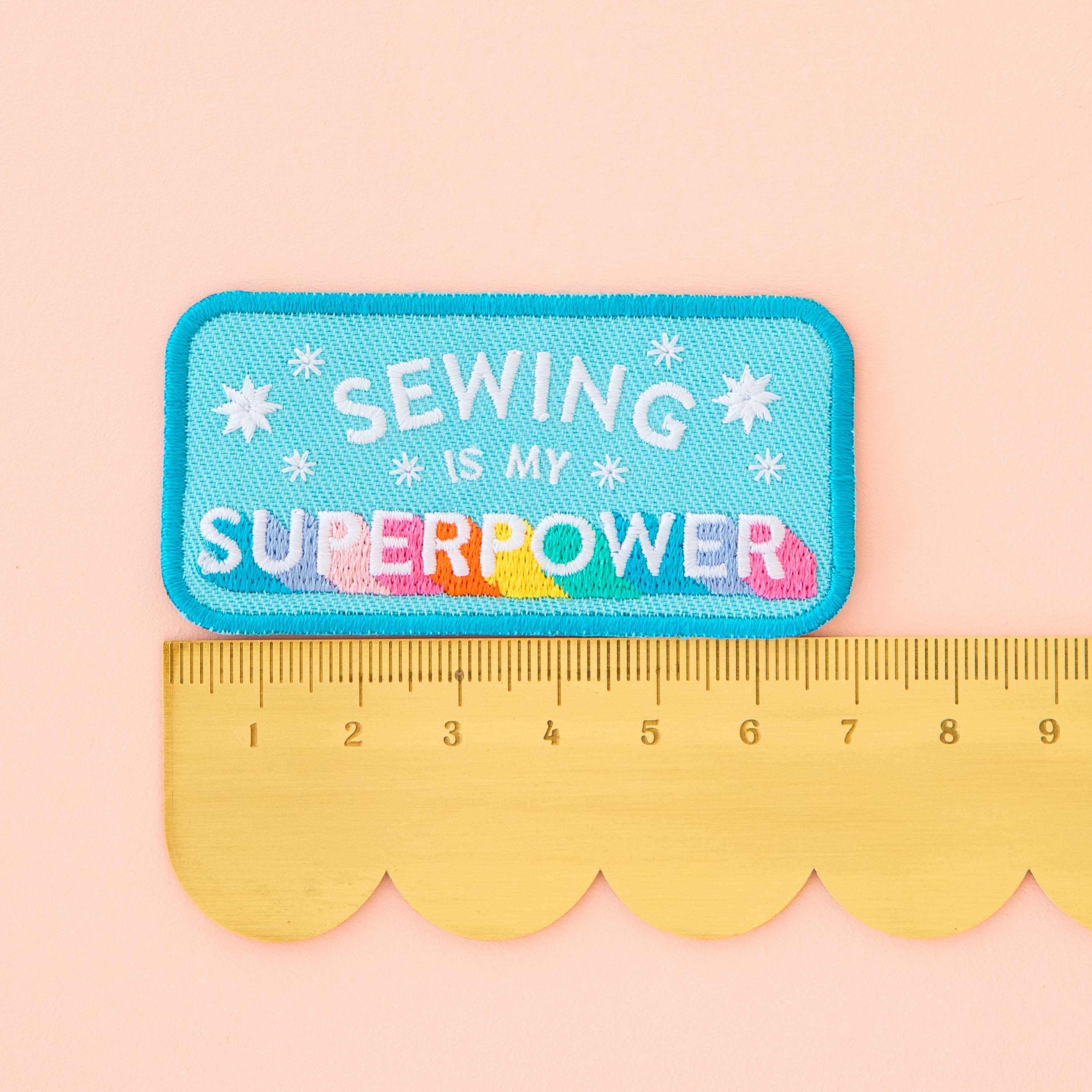 bügel-patch | sarah hearts | sewing is my superpower - floydthefox