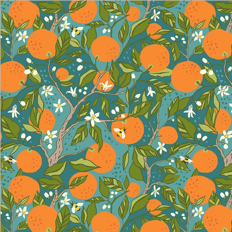 monaluna | orchard grove | branches teal - floydthefox