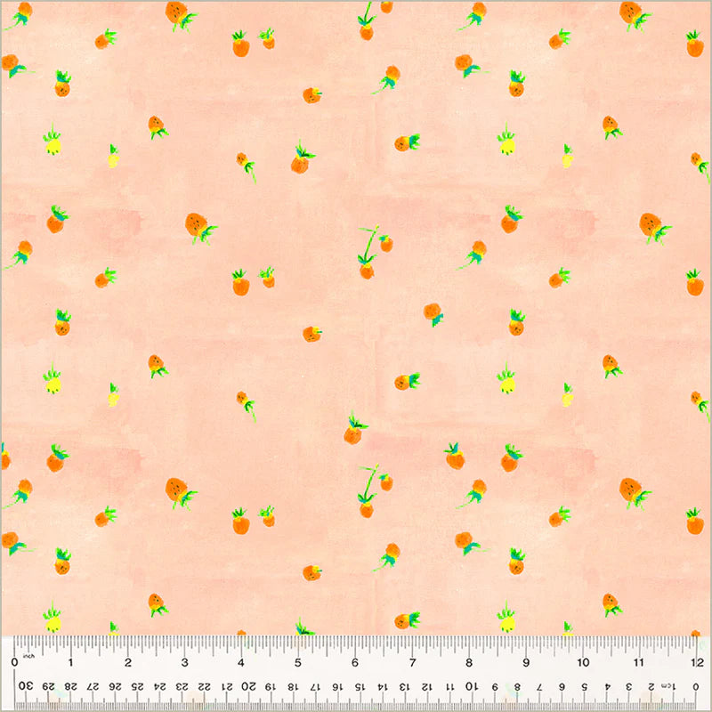 windham fabrics | heather ross à la main | fraises sauvages blush