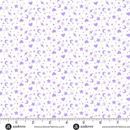 andover | patchworkstoff | perfect day | charm toss purple