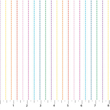 figo fabrics | dovetail | stripes multi on white