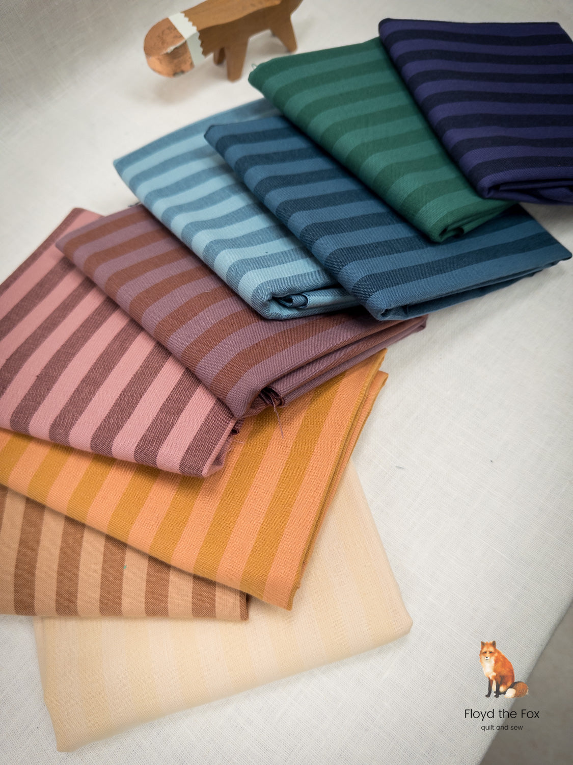 fabric bundle | sun stripes | 9