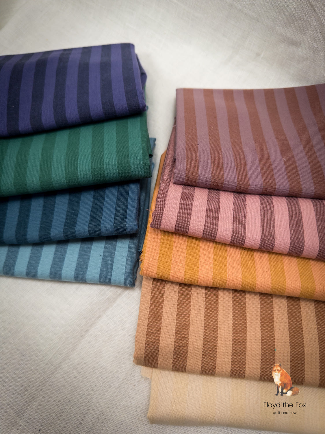 fabric bundle | sun stripes | 9