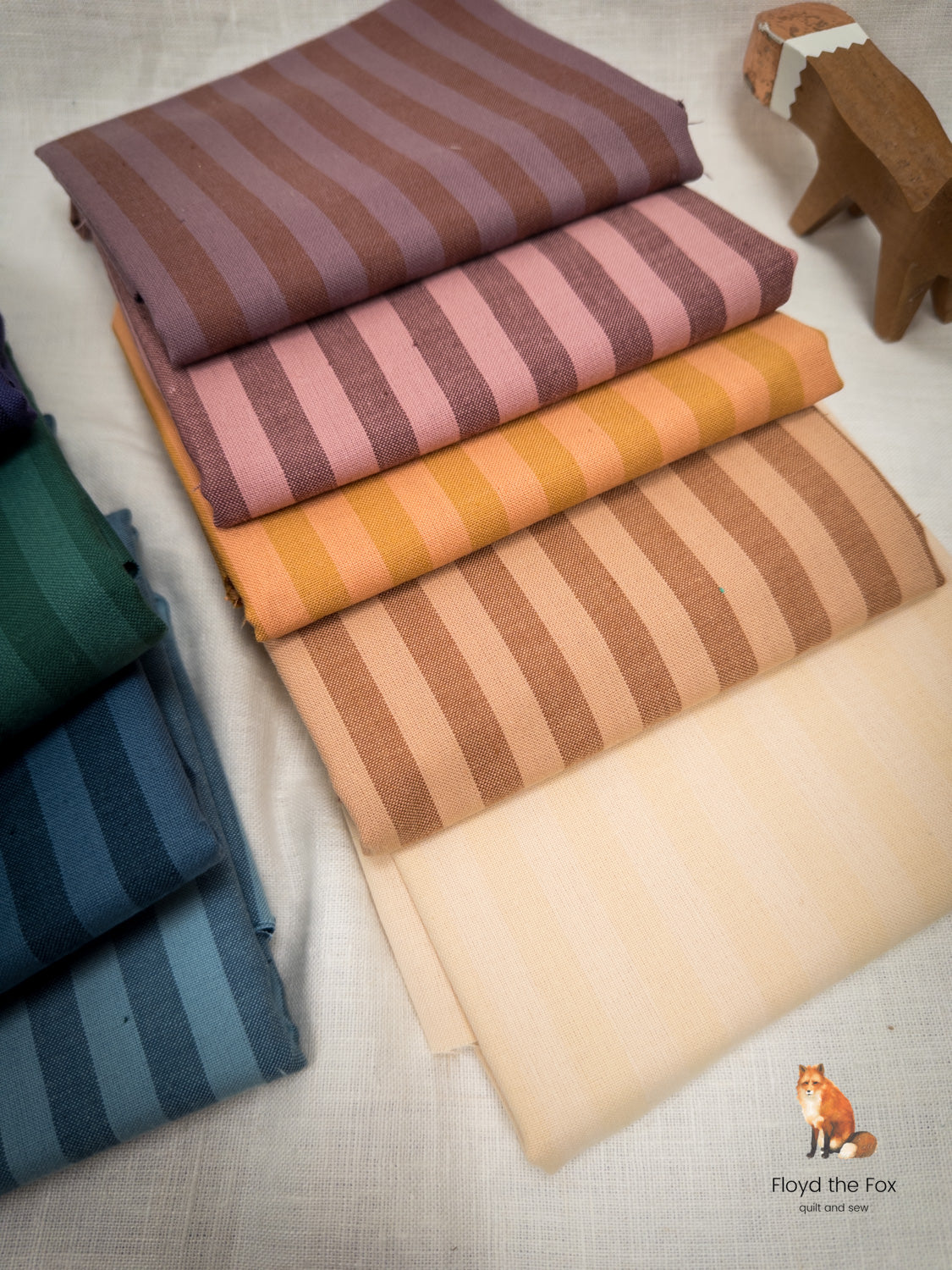 fabric bundle | sun stripes | 9