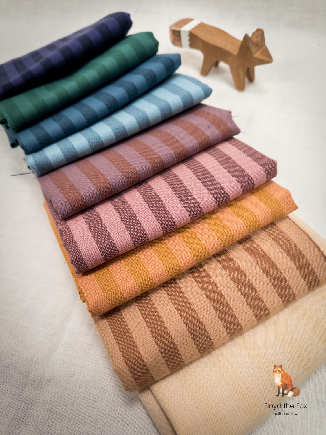 fabric bundle | sun stripes | 9