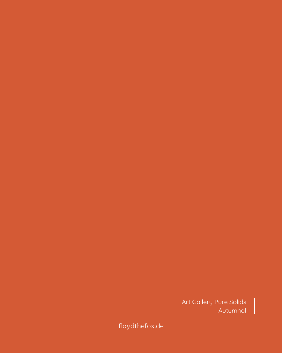autumnal | art gallery PURE solids - floydthefox