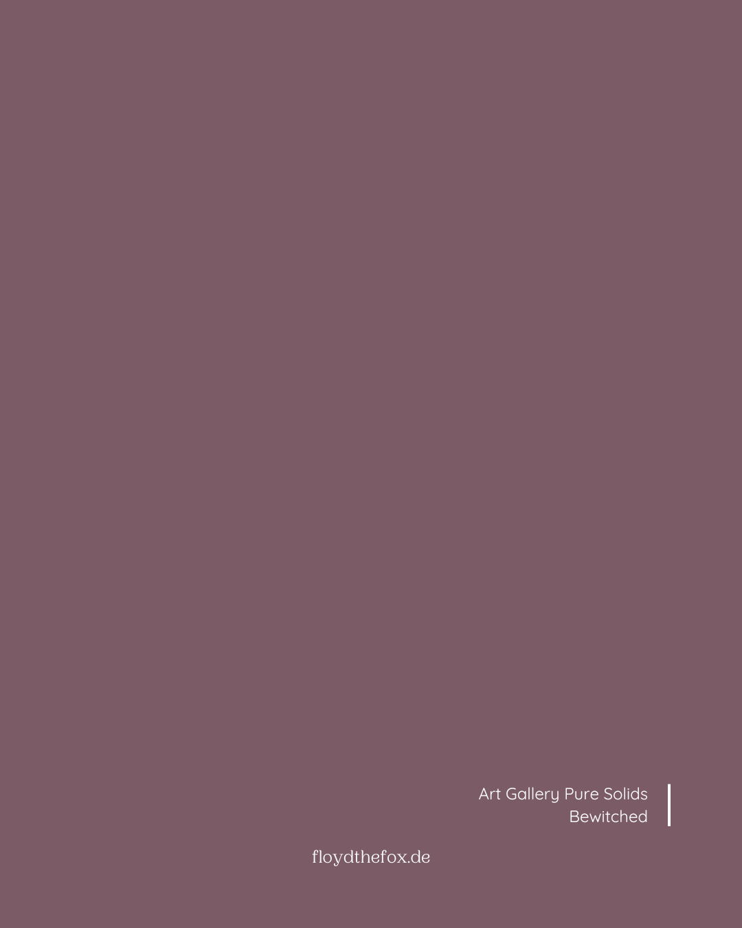 bewitched | art gallery PURE solids - floydthefox