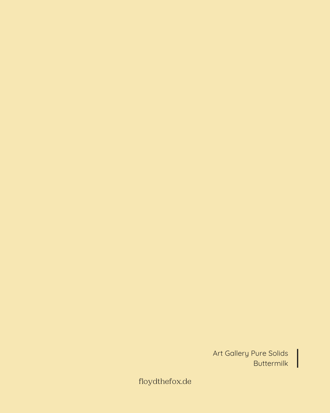 buttermilk | art gallery PURE solids - floydthefox