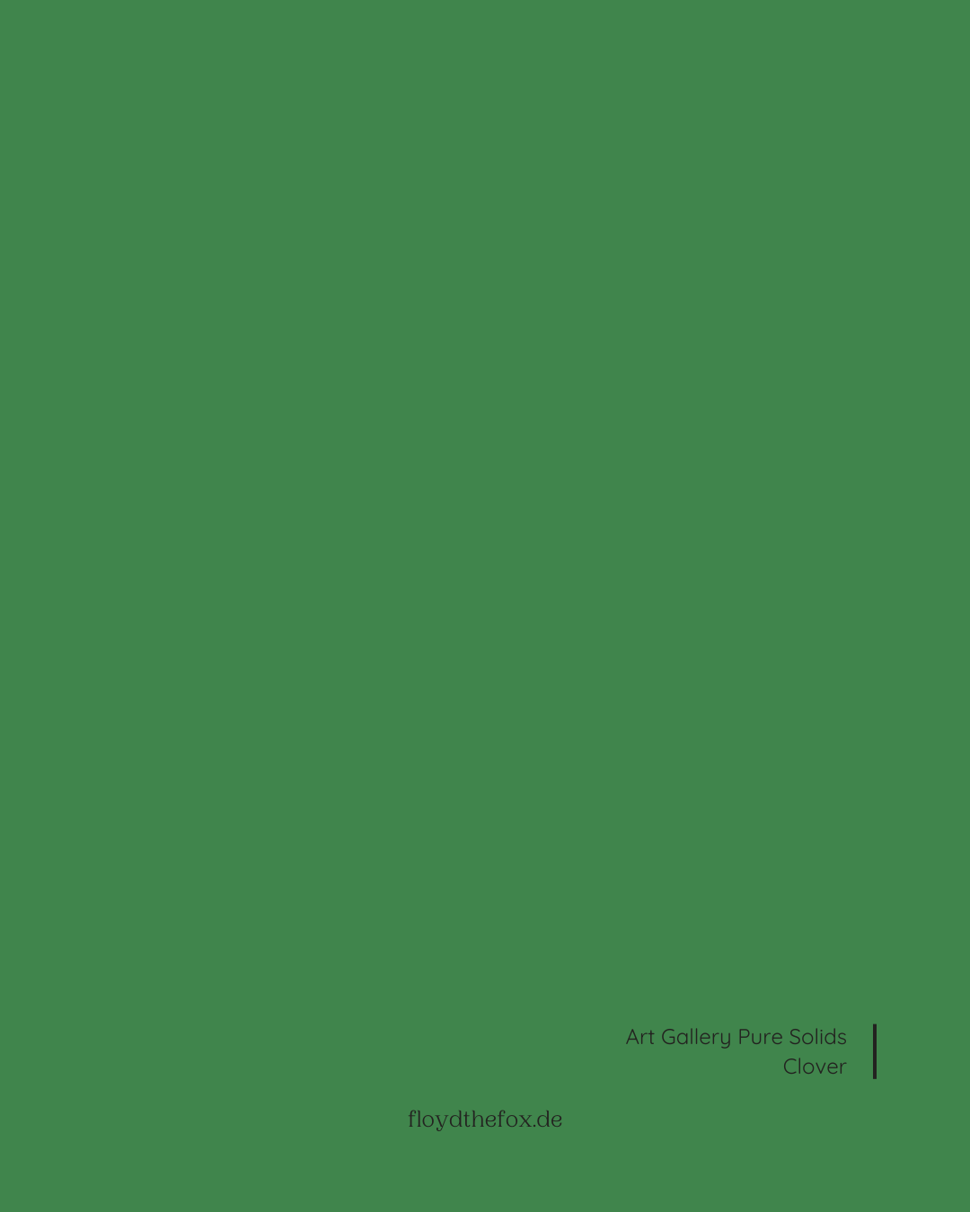 clover | art gallery PURE solids - floydthefox