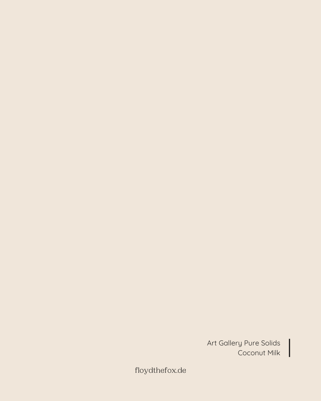 coconut milk | art gallery PURE solids - floydthefox