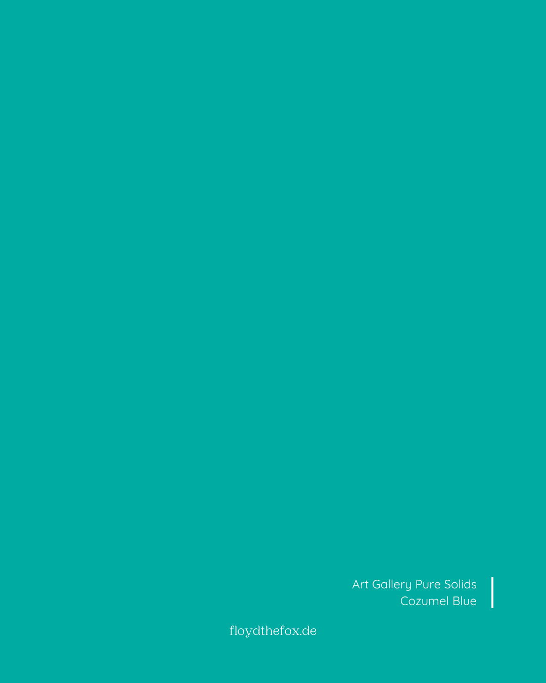 cozumel blue | art gallery PURE solids - floydthefox