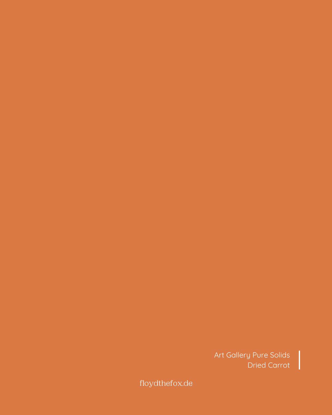 dried carrot | art gallery PURE solids - floydthefox