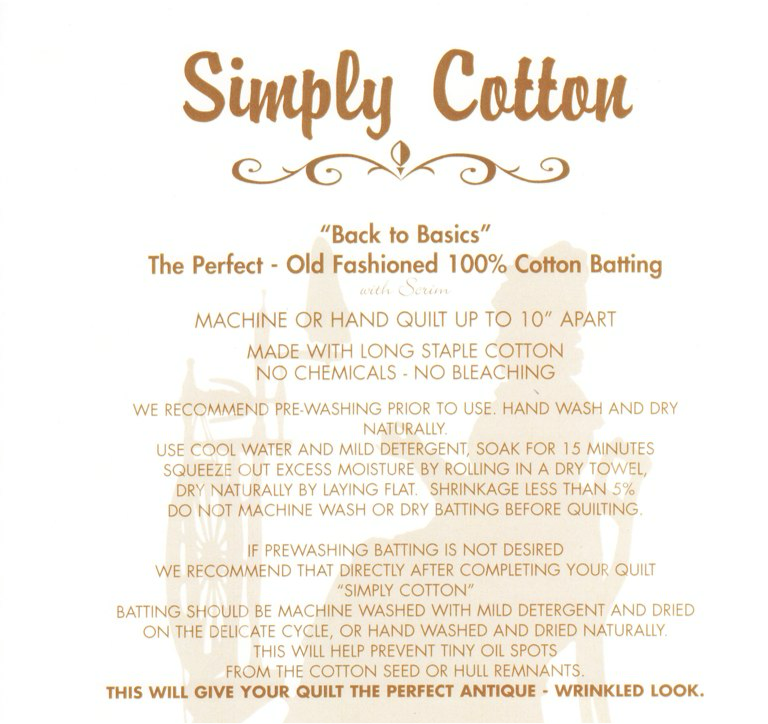 batting quiltvlies | luna loft simply cotton | baumwolle - floydthefox