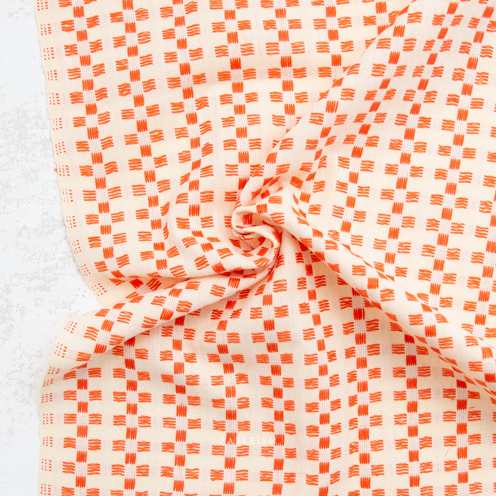 fableism supply co. | patchwork fabric | fine & dandy | basket weave in picnic