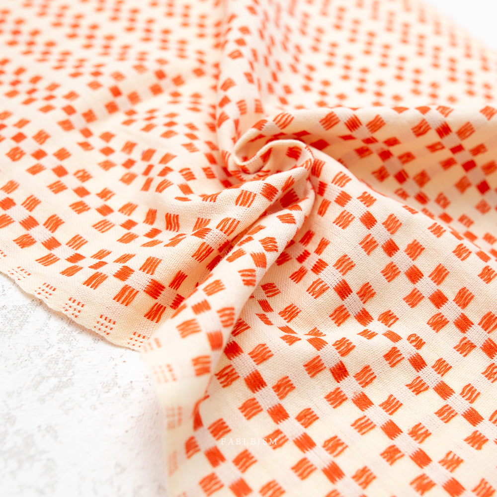 fableism supply co. | patchwork fabric | fine & dandy | basket weave in picnic