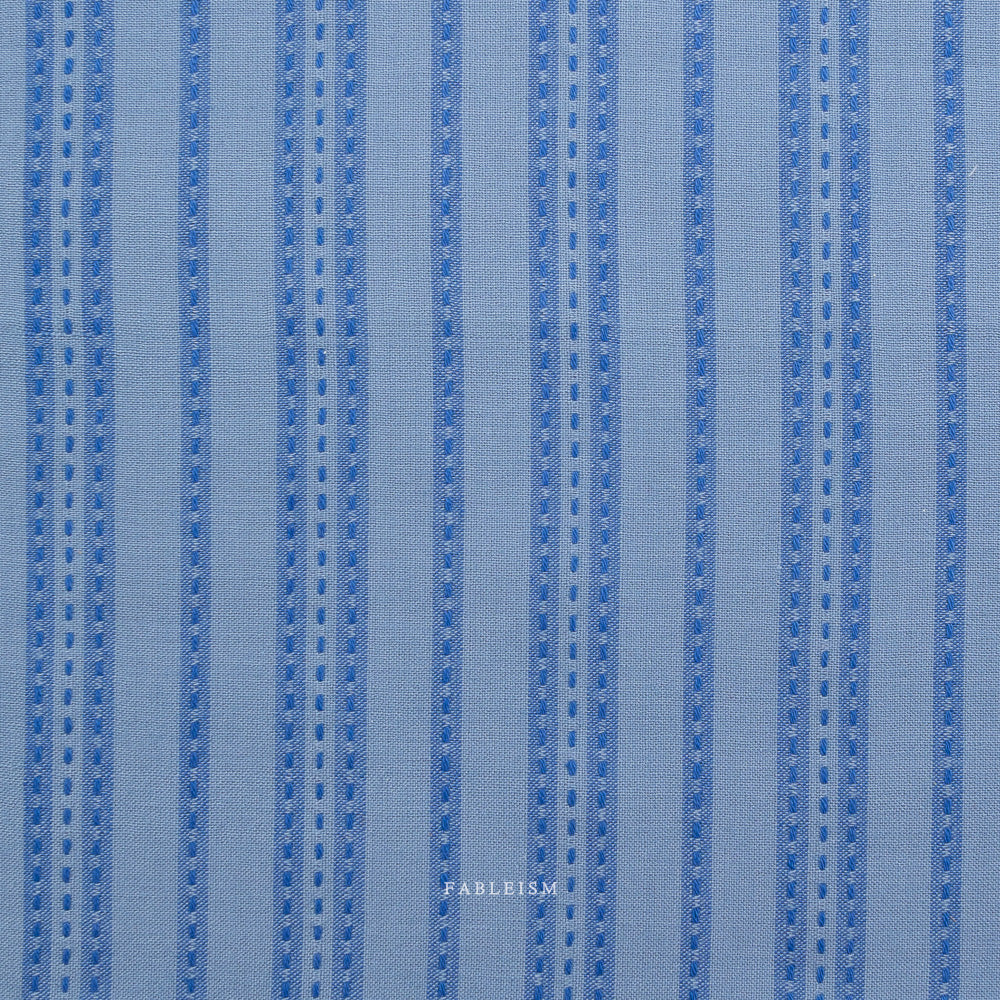 fableism supply co. | patchwork fabric | fine & dandy | stitch stripe in blue