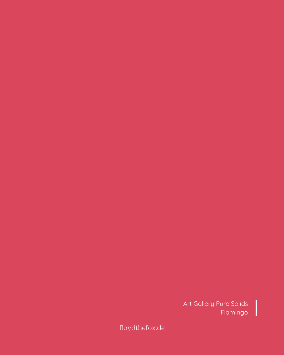 flamingo | art gallery PURE solids - floydthefox