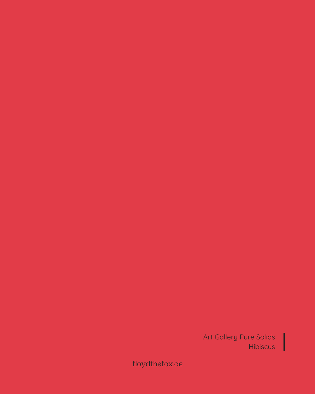 hibiscus | art gallery PURE solids - floydthefox