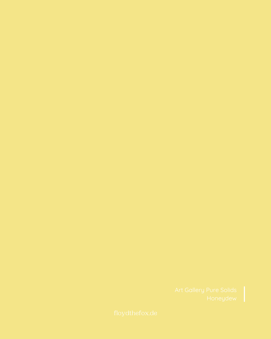 honeydew | art gallery PURE solids - floydthefox