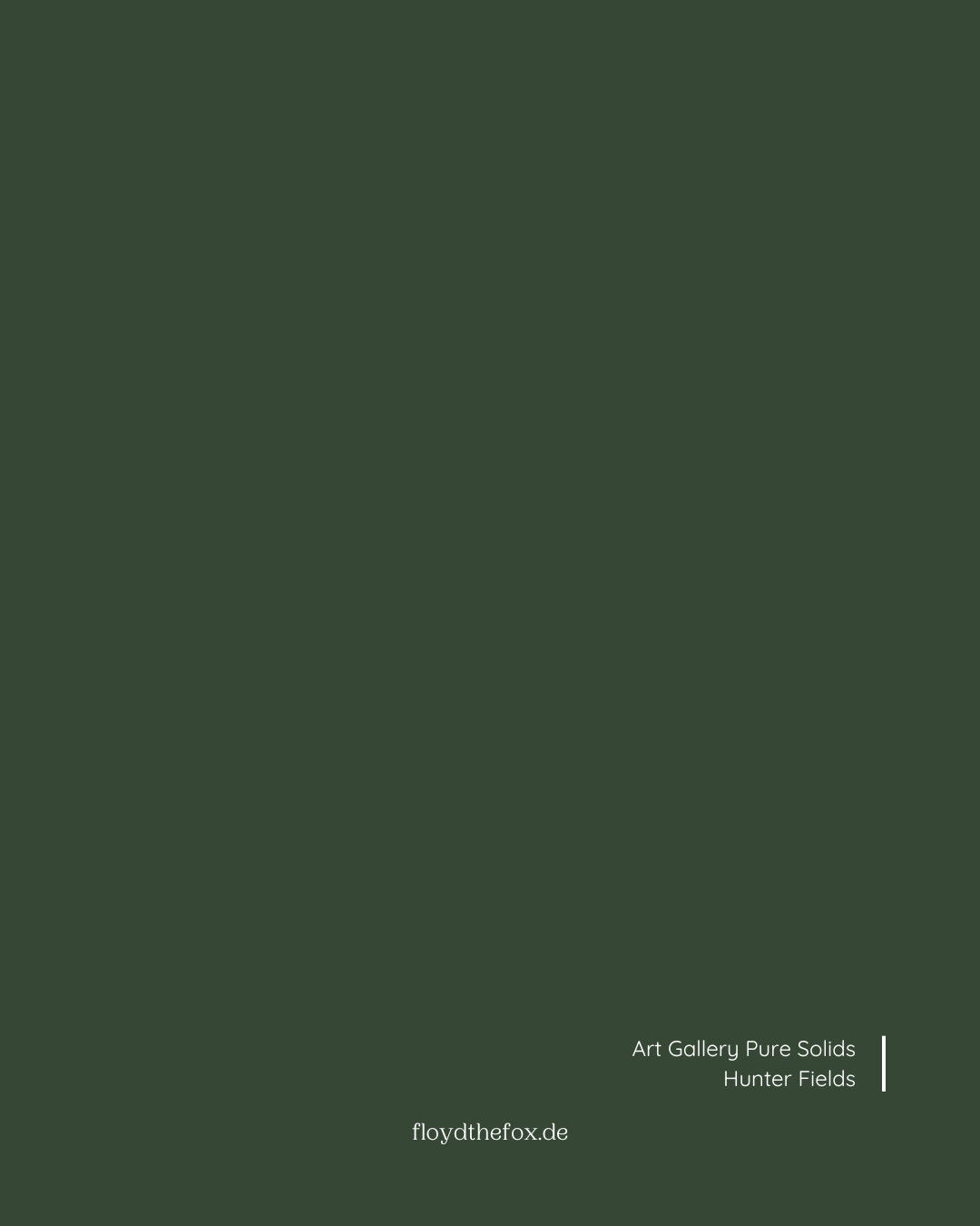 hunter fields | art gallery PURE solids - floydthefox