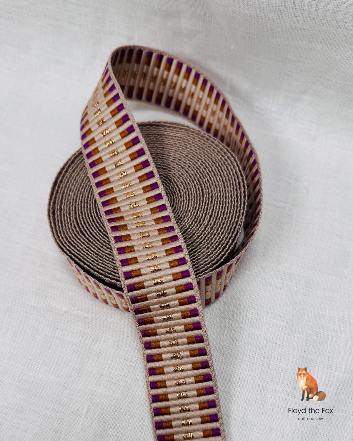 webbing | 35mm | railroad tracks caramel sparkle