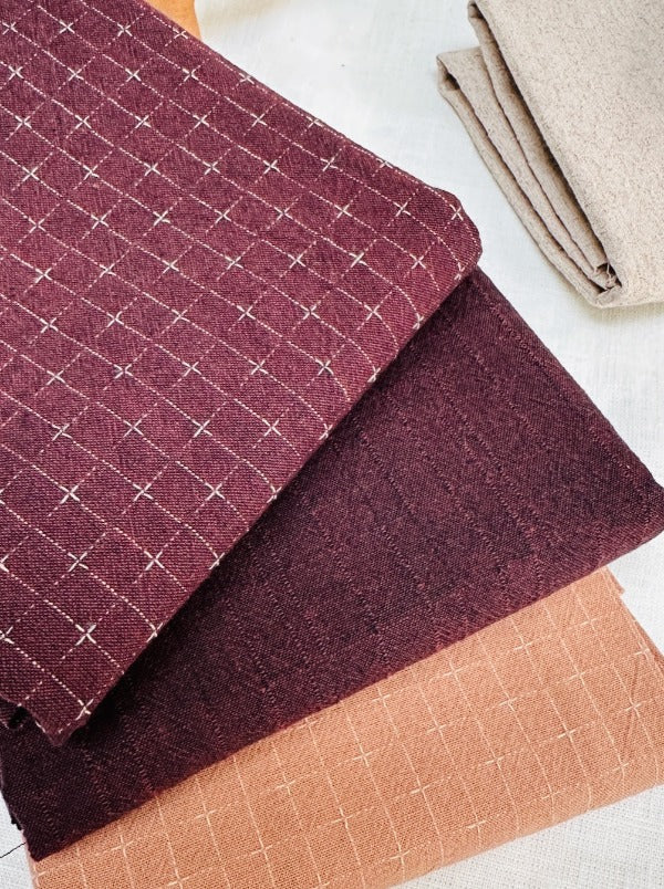japanese wovens | stripes | bordeaux - floydthefox