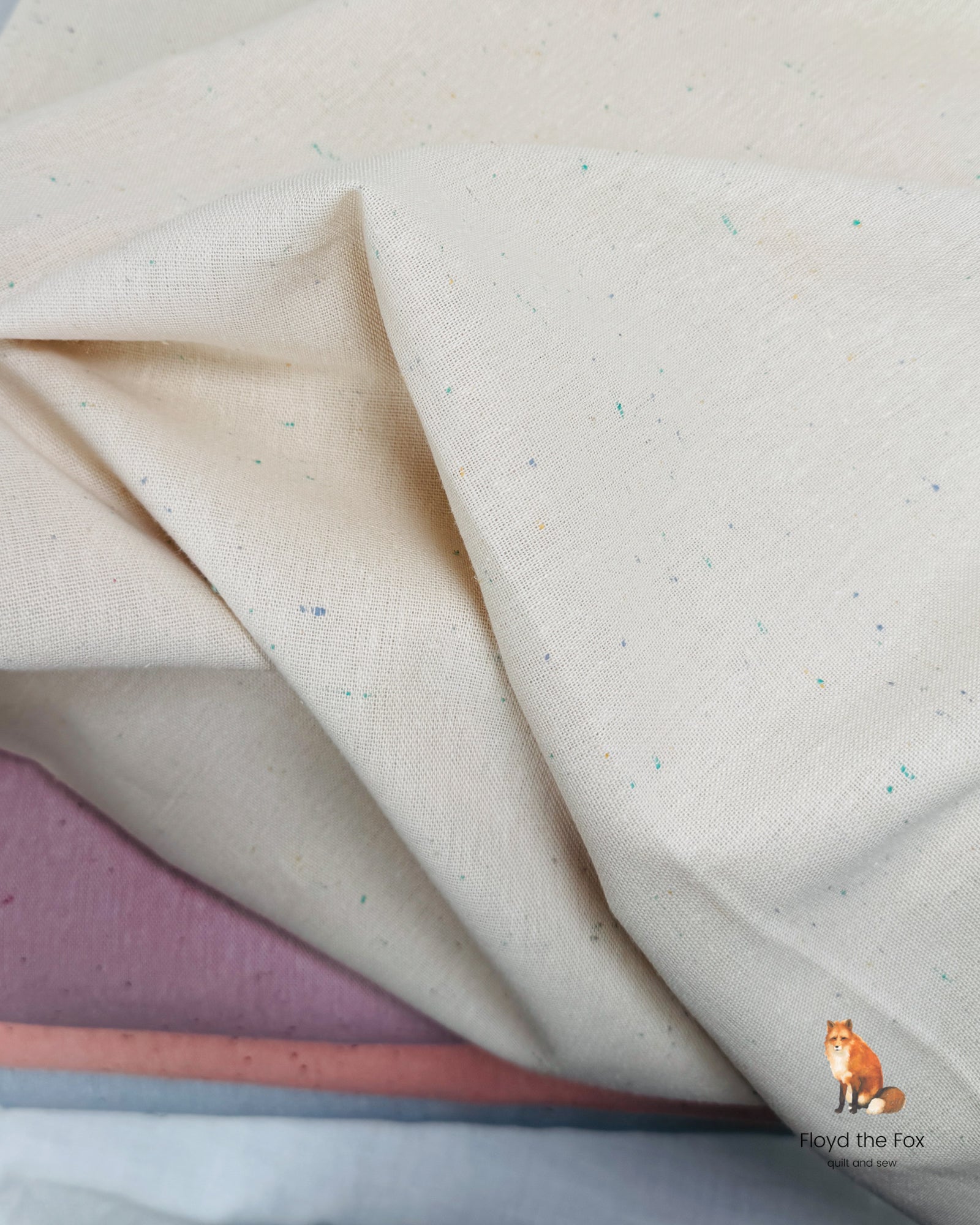 robert kaufman | essex linen speckled | flax