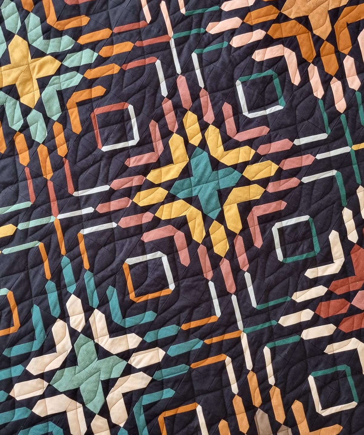 quiltkit | capa quilts | copito quiltkit in fableism sprout wovens - large throw - floydthefox