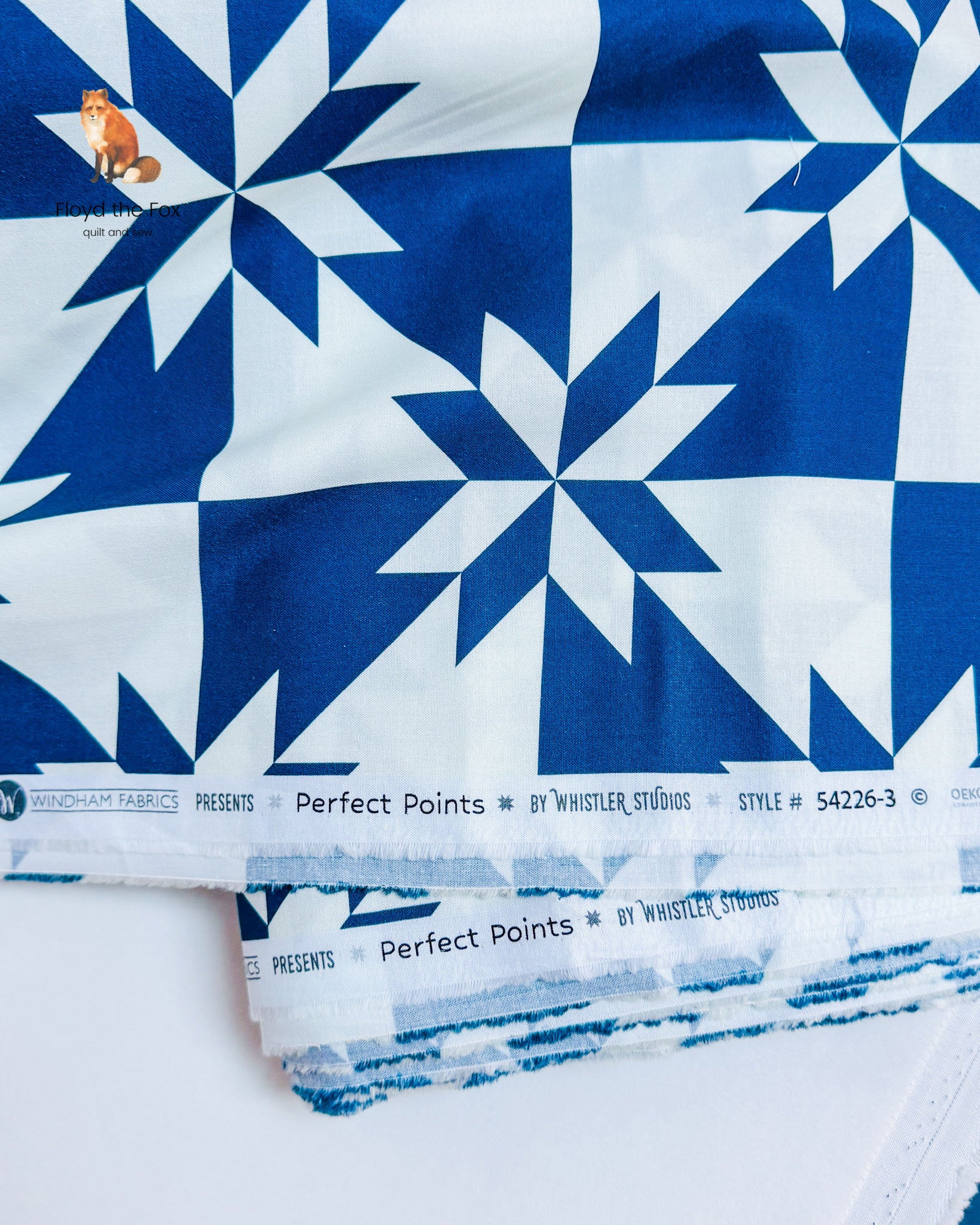 windham fabrics | perfect points | hunter star | indigo - floydthefox