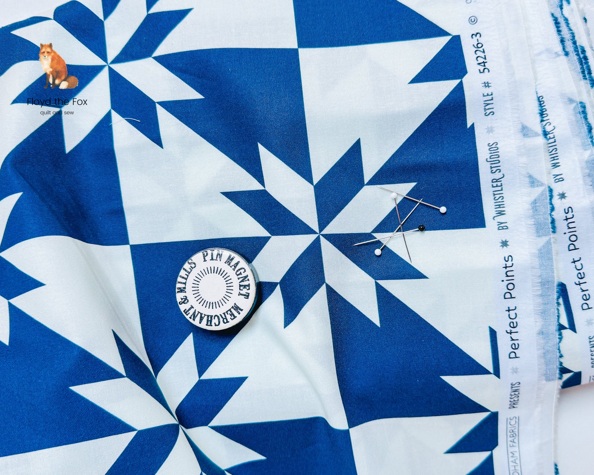 windham fabrics | perfect points | hunter star | indigo - floydthefox