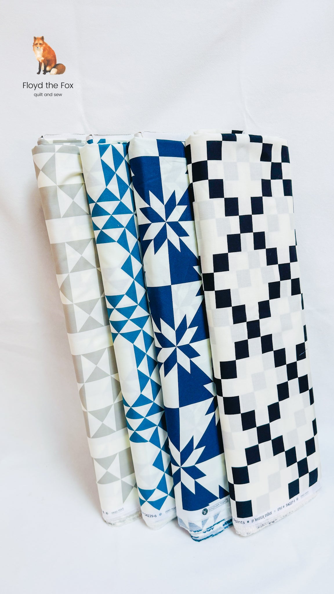 windham fabrics | perfect points | nine patch | black&white - floydthefox