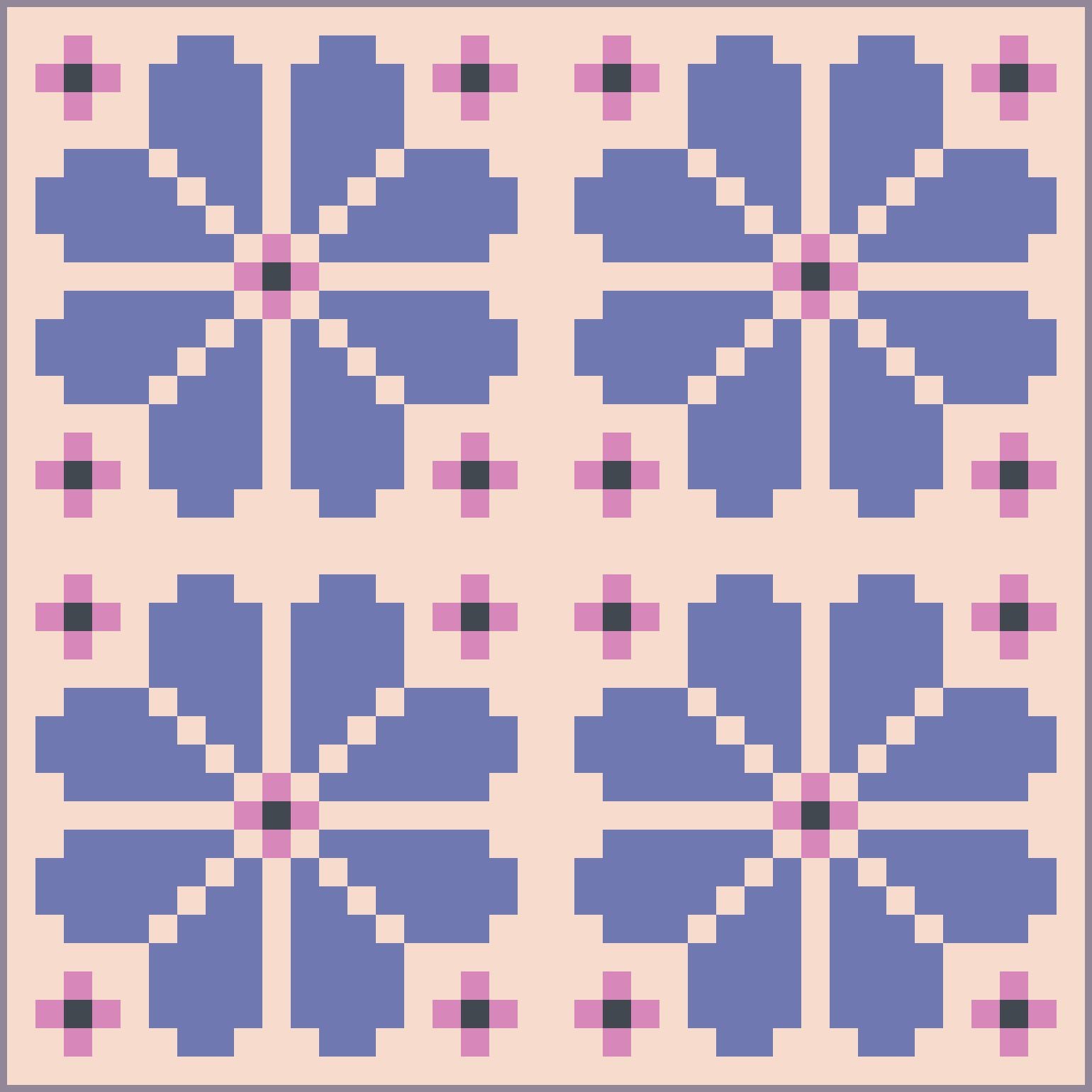 quiltkit | loandbehold | knitted blooms - floydthefox