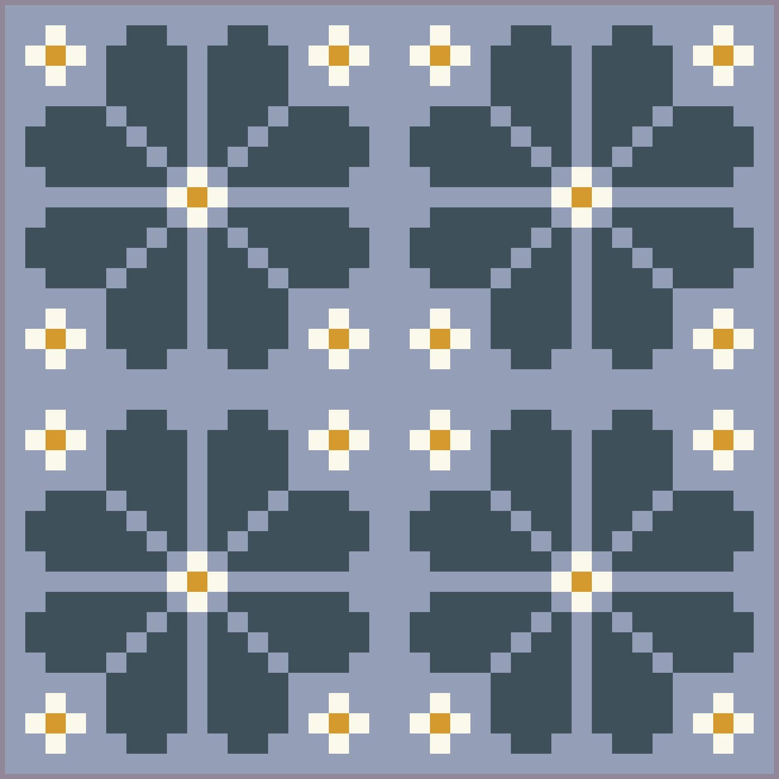quiltkit | loandbehold | knitted blooms - floydthefox