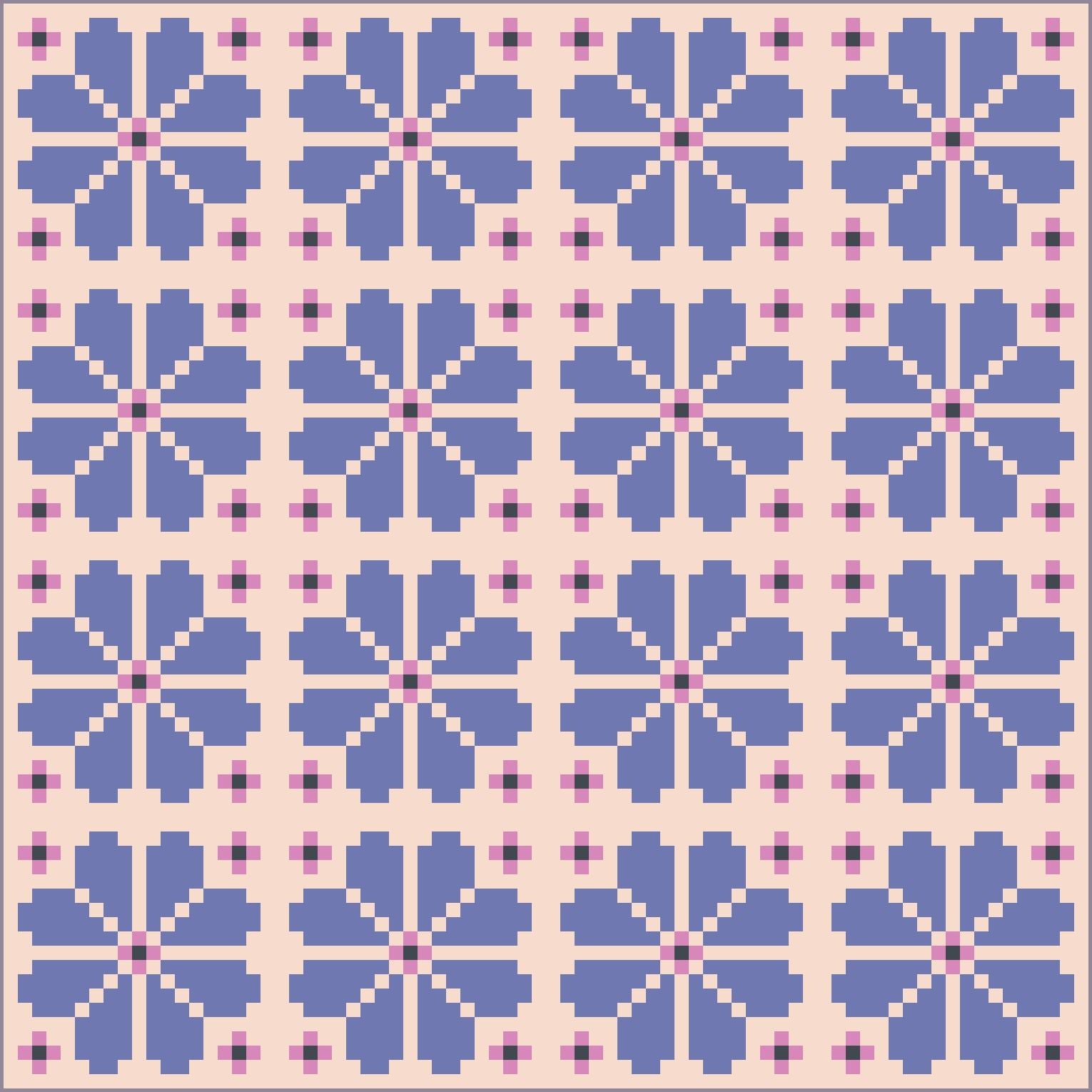 quiltkit | loandbehold | knitted blooms - floydthefox