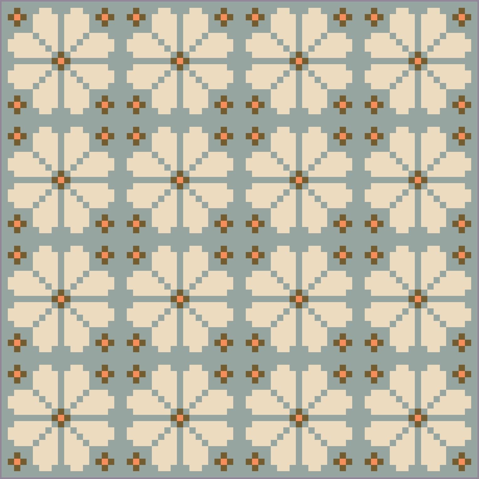 quiltkit | loandbehold | knitted blooms - floydthefox