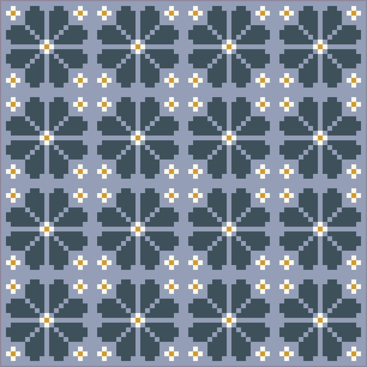 quiltkit | loandbehold | knitted blooms - floydthefox