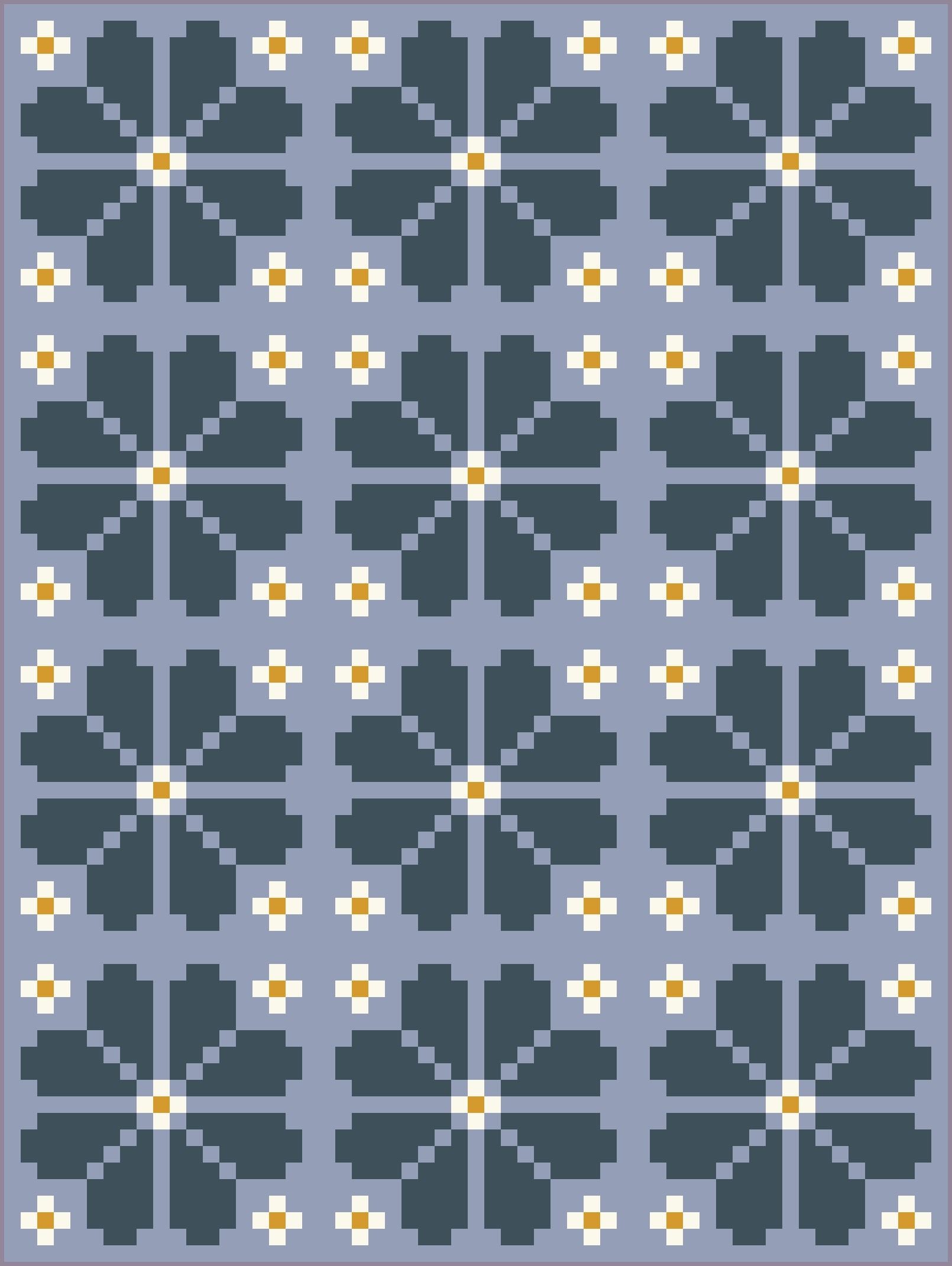 quiltkit | loandbehold | knitted blooms - floydthefox