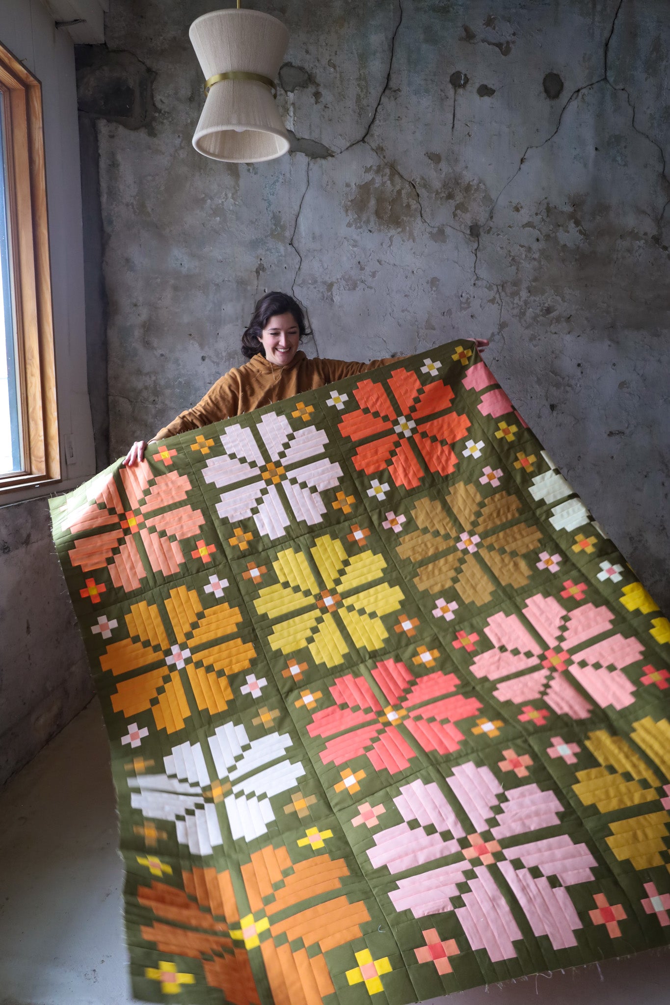 quiltkit | loandbehold | knitted blooms - floydthefox