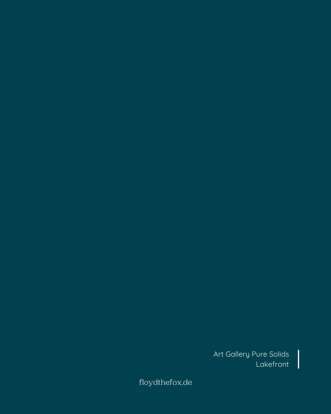 lakefront | art gallery PURE solids - floydthefox