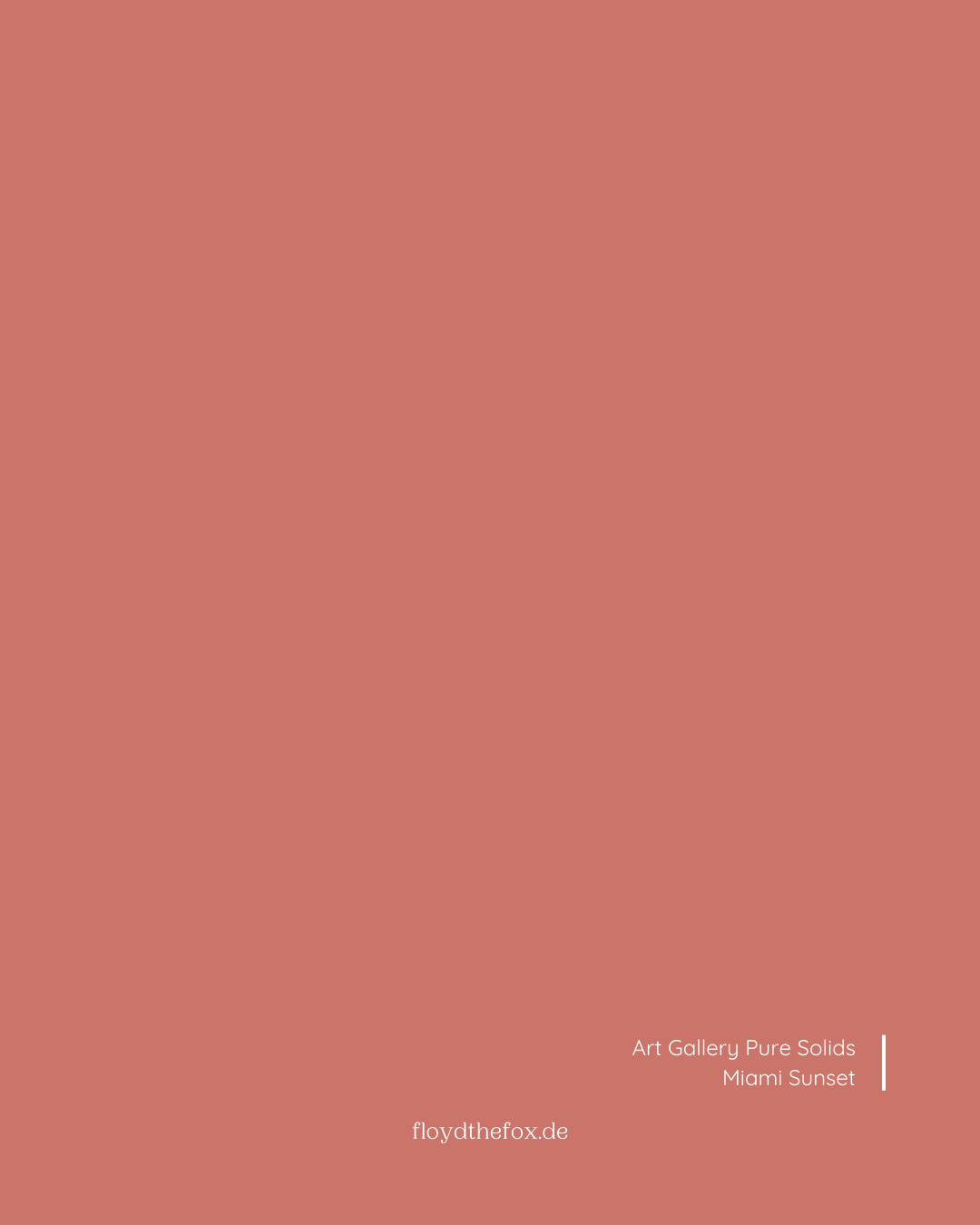 miami sunset | art gallery PURE solids - floydthefox