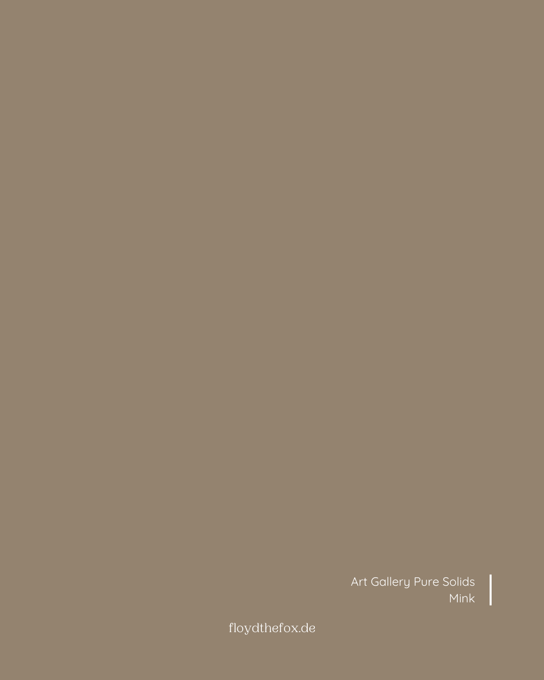 mink | art gallery PURE solids - floydthefox