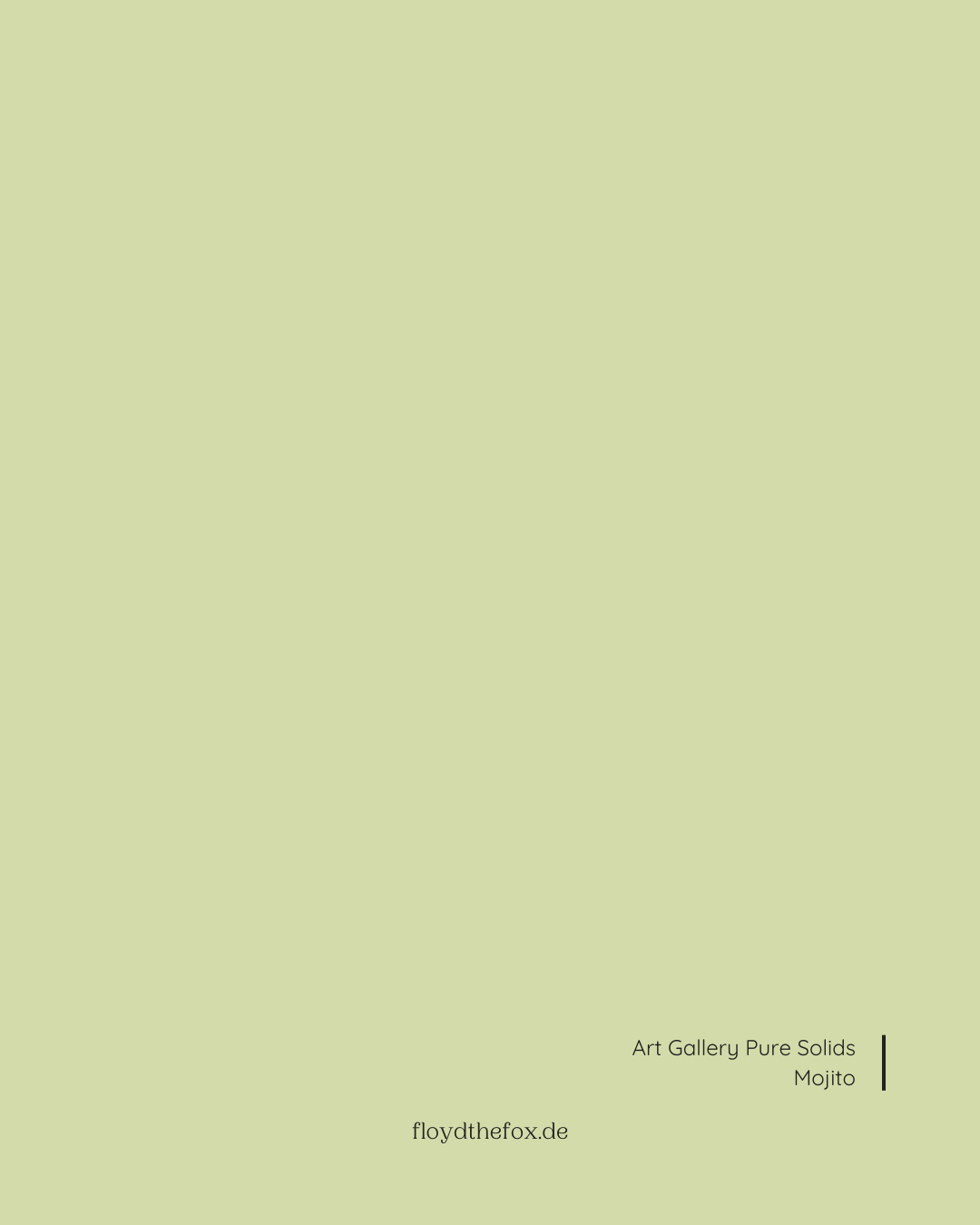 mojito | art gallery PURE solids - floydthefox