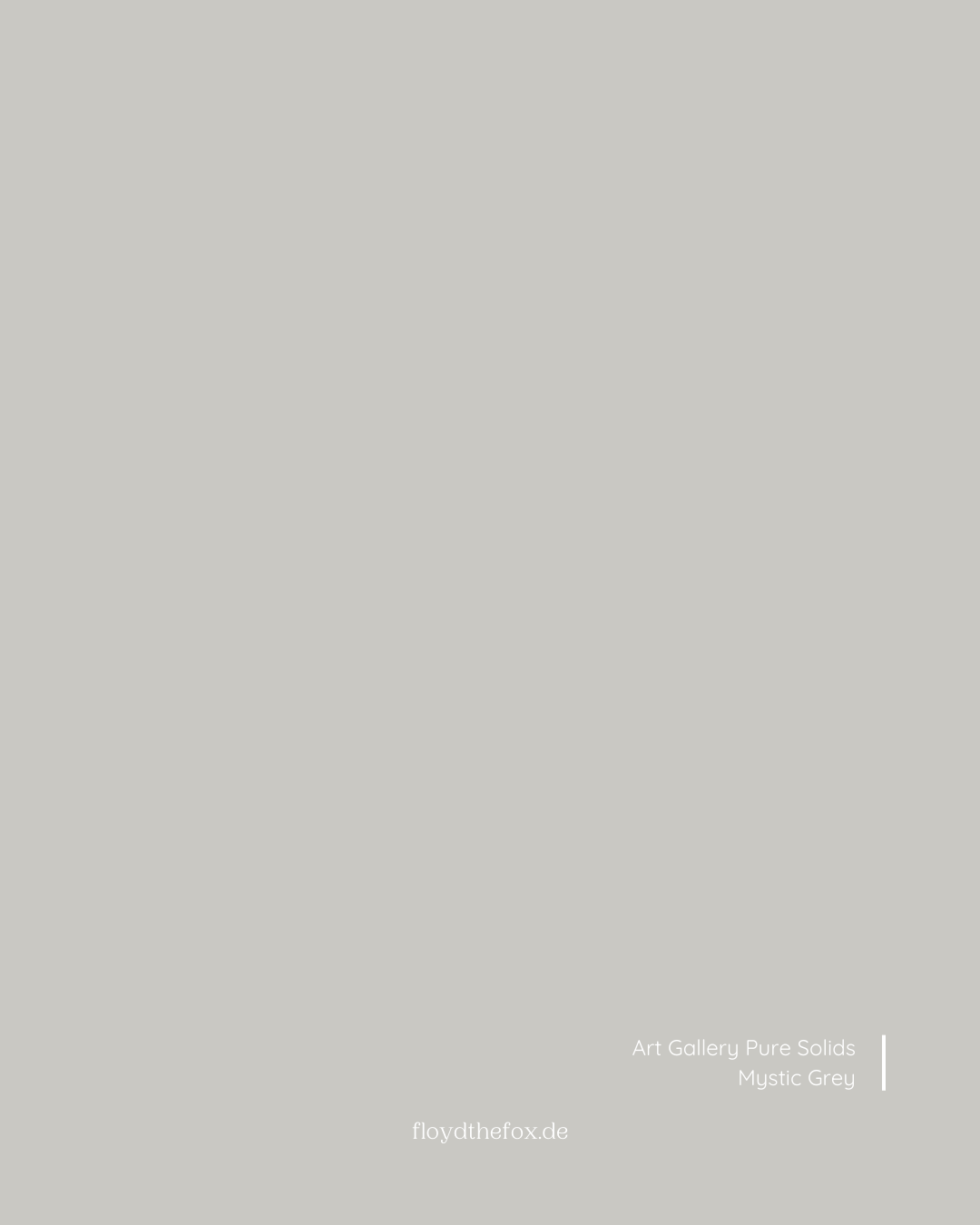 mystic grey | art gallery PURE solids - floydthefox