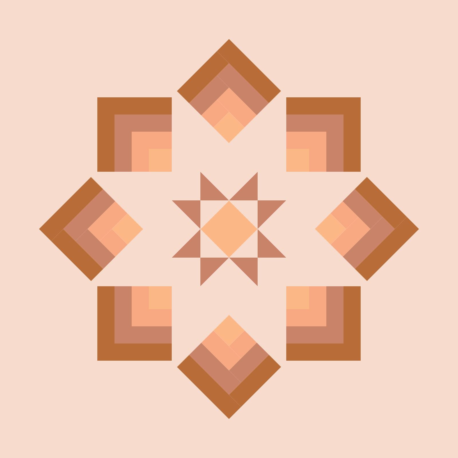 quiltkit | heck.yes.sew.co | northerly | 4 color warm glow - floydthefox